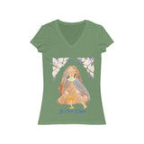 St. Clare of Assisi - Women's V-Neck T-Shirt