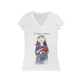 St. Catherine of Bologna- Women's V-Neck T-shirt
